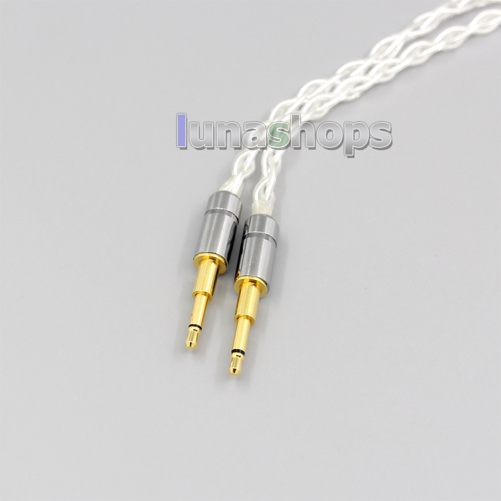 99% Pure Silver 8 Core 2.5mm 4.4mm 3.5mm XLR Headphone Earphone Cable For Oppo PM-1 PM-2 Planar Magnetic