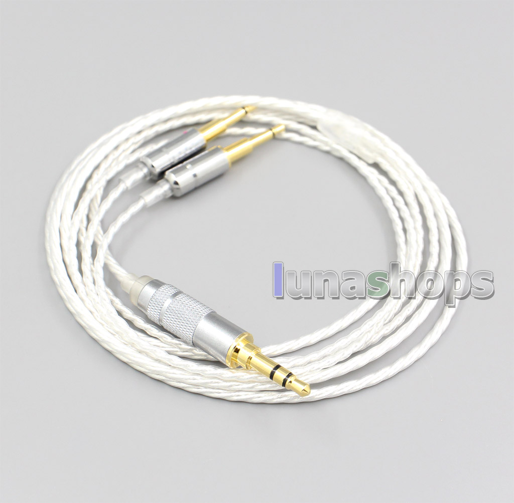 Hi-Res Silver Plated 7N OCC Earphone Cable For Hi-Res Silver Plated 7N OCC Earphone Cable For Oppo PM-1 PM-2 Planar Magnetic Headphone