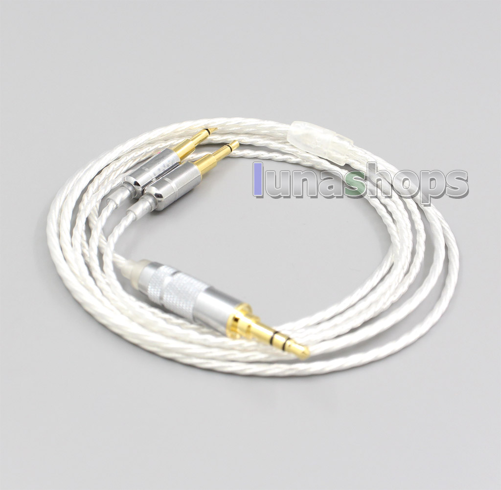 Hi-Res Silver Plated 7N OCC Earphone Cable For Hi-Res Silver Plated 7N OCC Earphone Cable For Oppo PM-1 PM-2 Planar Magnetic Headphone