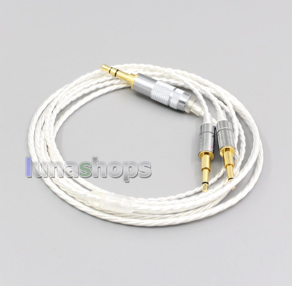 Hi-Res Silver Plated 7N OCC Earphone Cable For Hi-Res Silver Plated 7N OCC Earphone Cable For Oppo PM-1 PM-2 Planar Magnetic Headphone