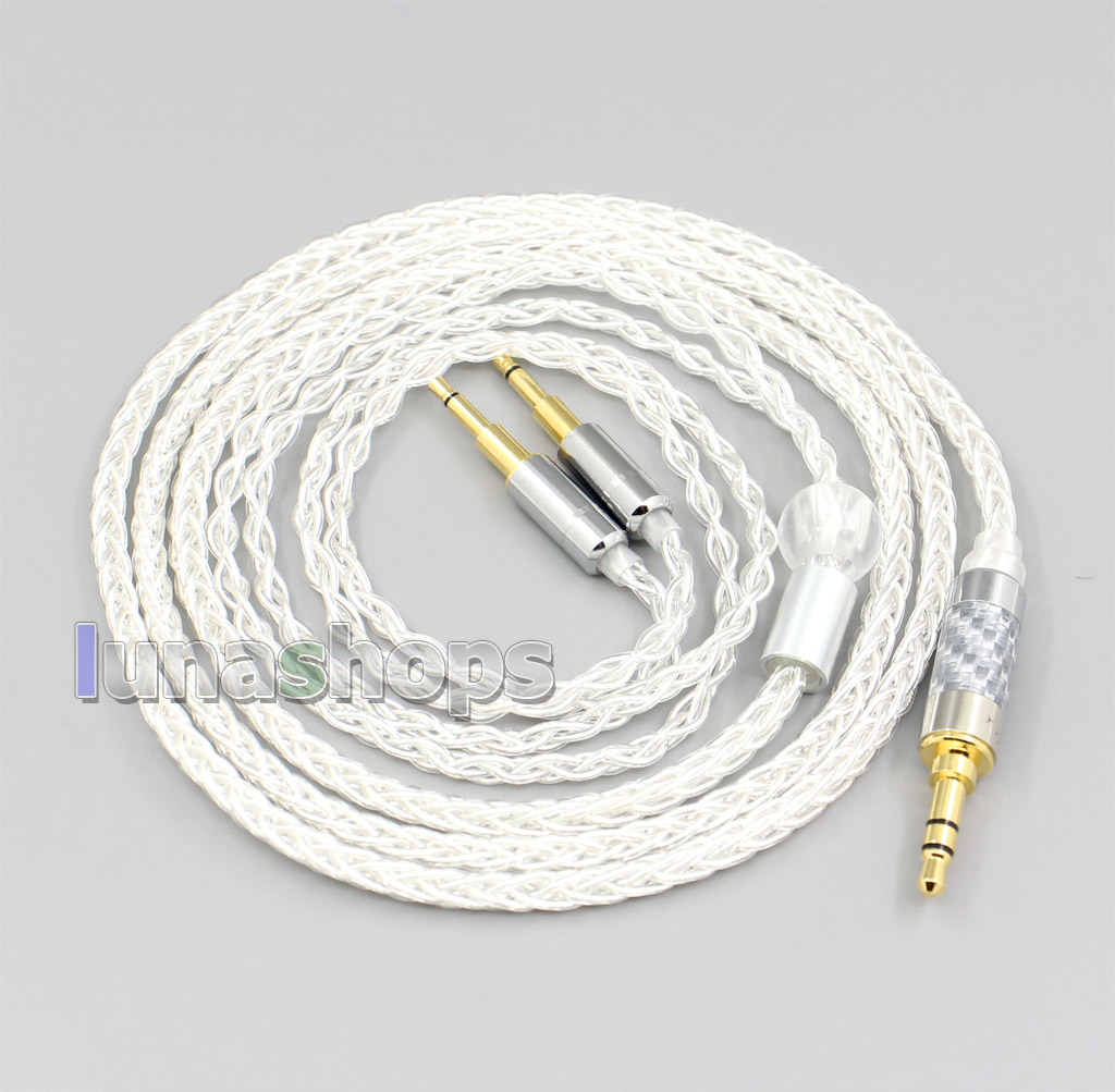 2.5mm 4.4mm XLR 8 Core Silver Plated OCC Earphone Cable For Hifiman HE560 HE-350 HE1000 V2 Headphone 2.5mm pin