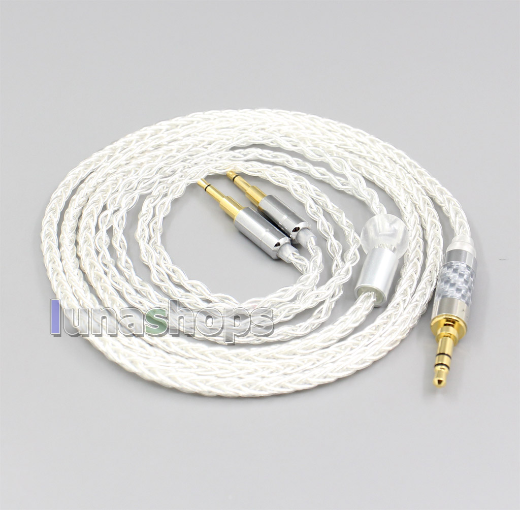 2.5mm 4.4mm XLR 8 Core Silver Plated OCC Earphone Cable For Hifiman HE560 HE-350 HE1000 V2 Headphone 2.5mm pin