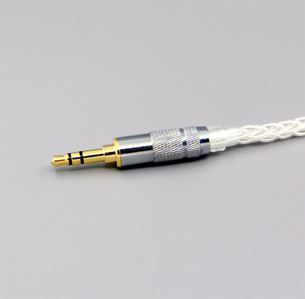 99% Pure Silver XLR 2.5mm 4.4mm 3.5mm 8 Core Headphone Earphone Cable For Sennheiser HD700