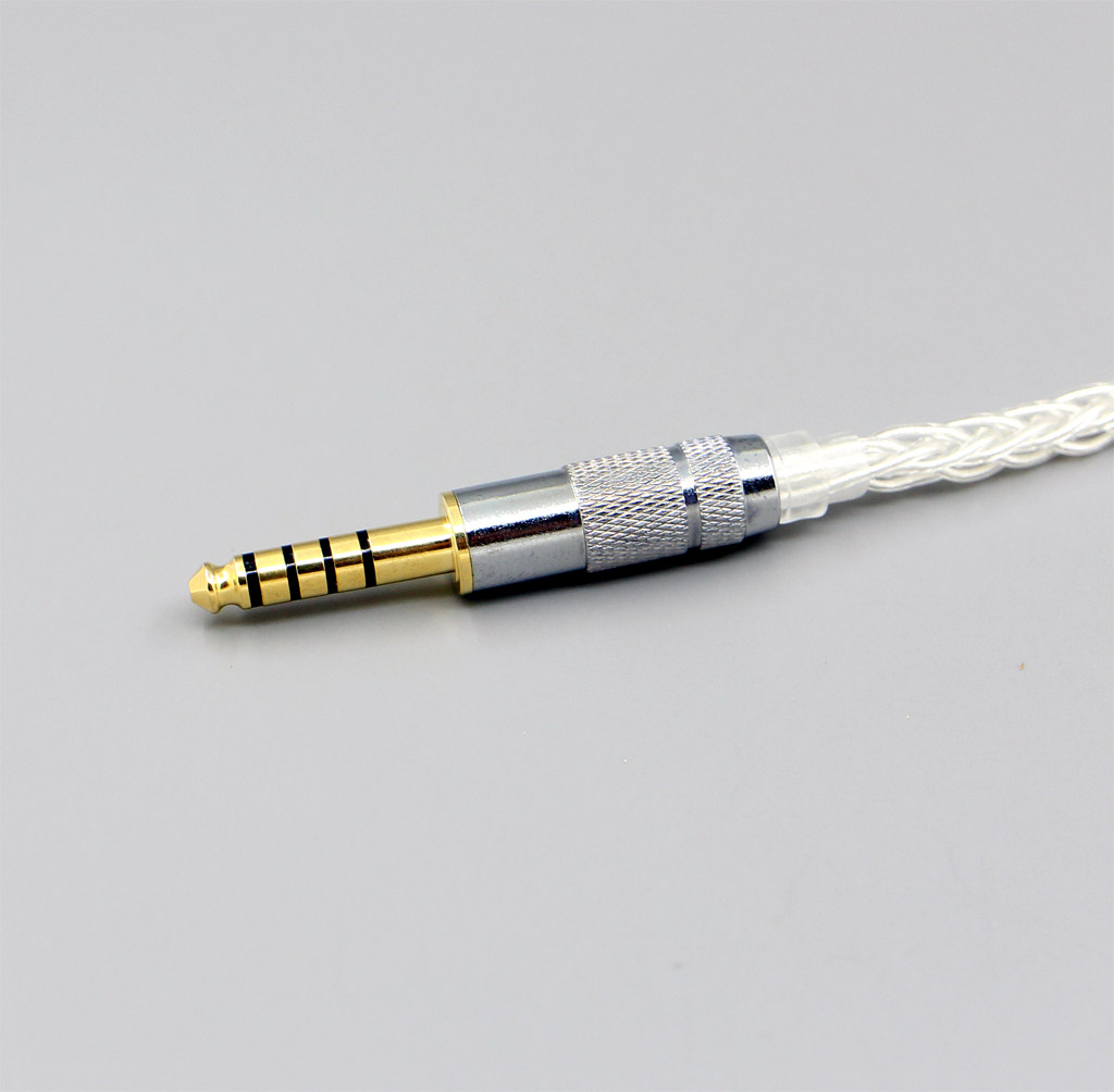99% Pure Silver XLR 2.5mm 4.4mm 3.5mm 8 Core Headphone Earphone Cable For Sennheiser HD700