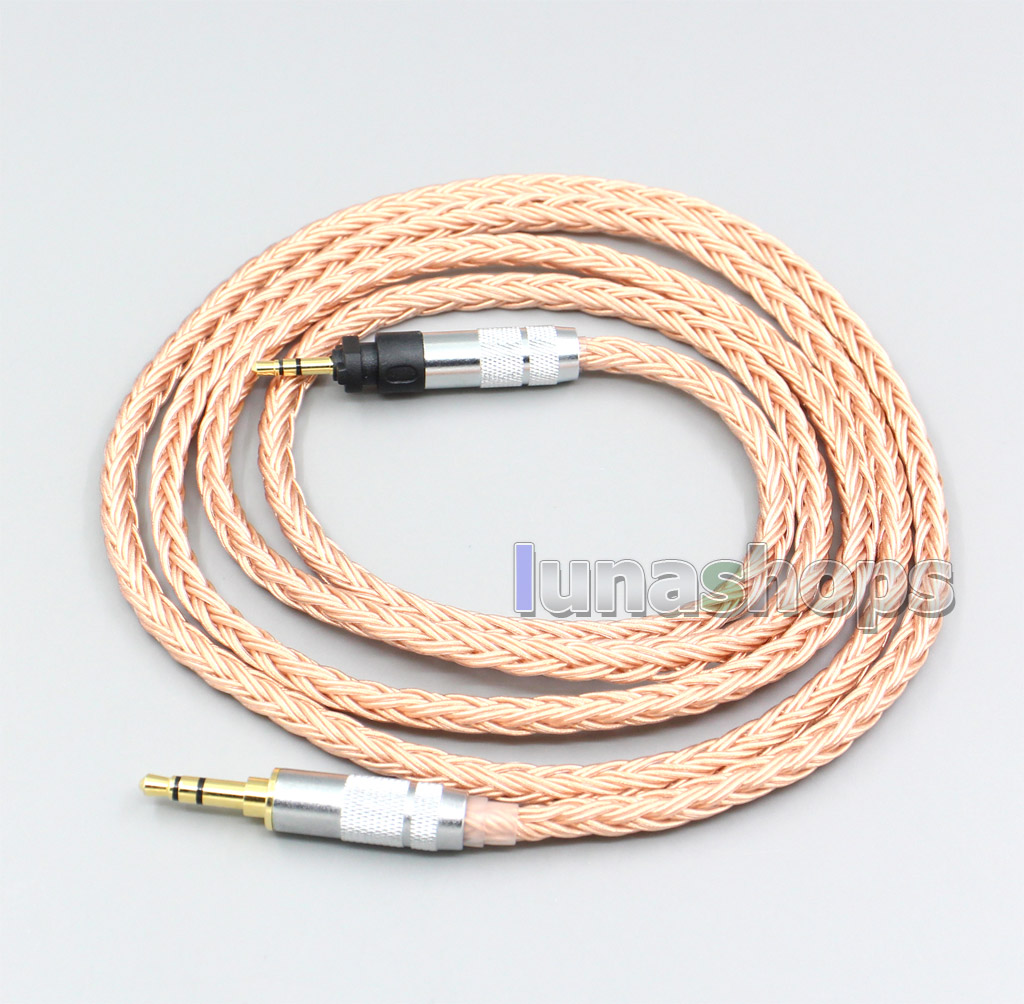 2.5mm 4.4mm XLR 3.5mm 16 Core 99% 7N  OCC Earphone Cable For Shure SRH840 SRH940 SRH440 SRH750DJ Philips SHP9000 SHP8900
