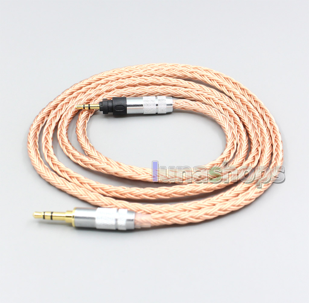 2.5mm 4.4mm XLR 3.5mm 16 Core 99% 7N  OCC Earphone Cable For Shure SRH840 SRH940 SRH440 SRH750DJ Philips SHP9000 SHP8900