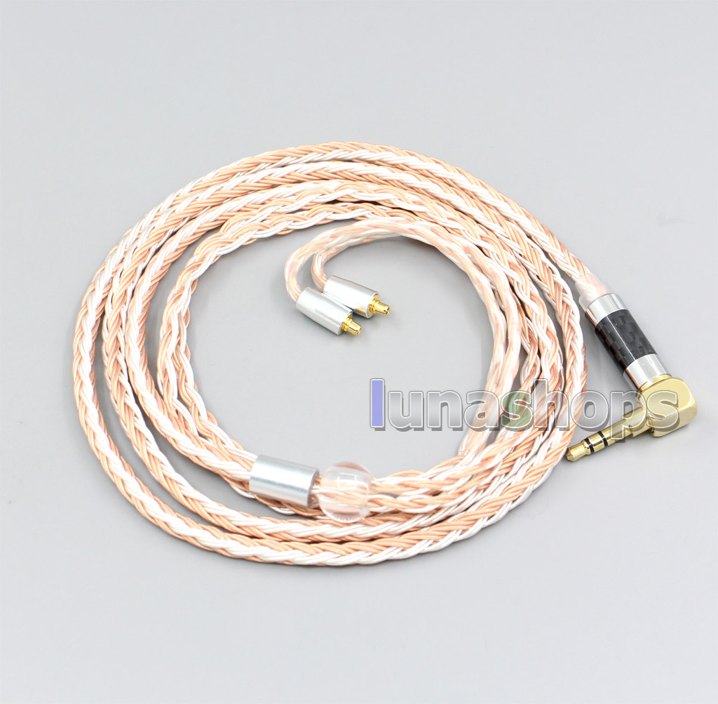 XLR 4.4mm 2.5mm 16 Core Silver Plated OCC Mixed Earphone Cable For Dunu T5 Titan 3 T3 (Increase Length MMCX)