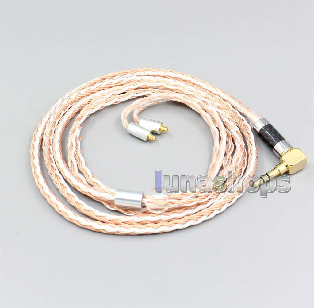 XLR 4.4mm 2.5mm 16 Core Silver Plated OCC Mixed Earphone Cable For Dunu T5 Titan 3 T3 (Increase Length MMCX)