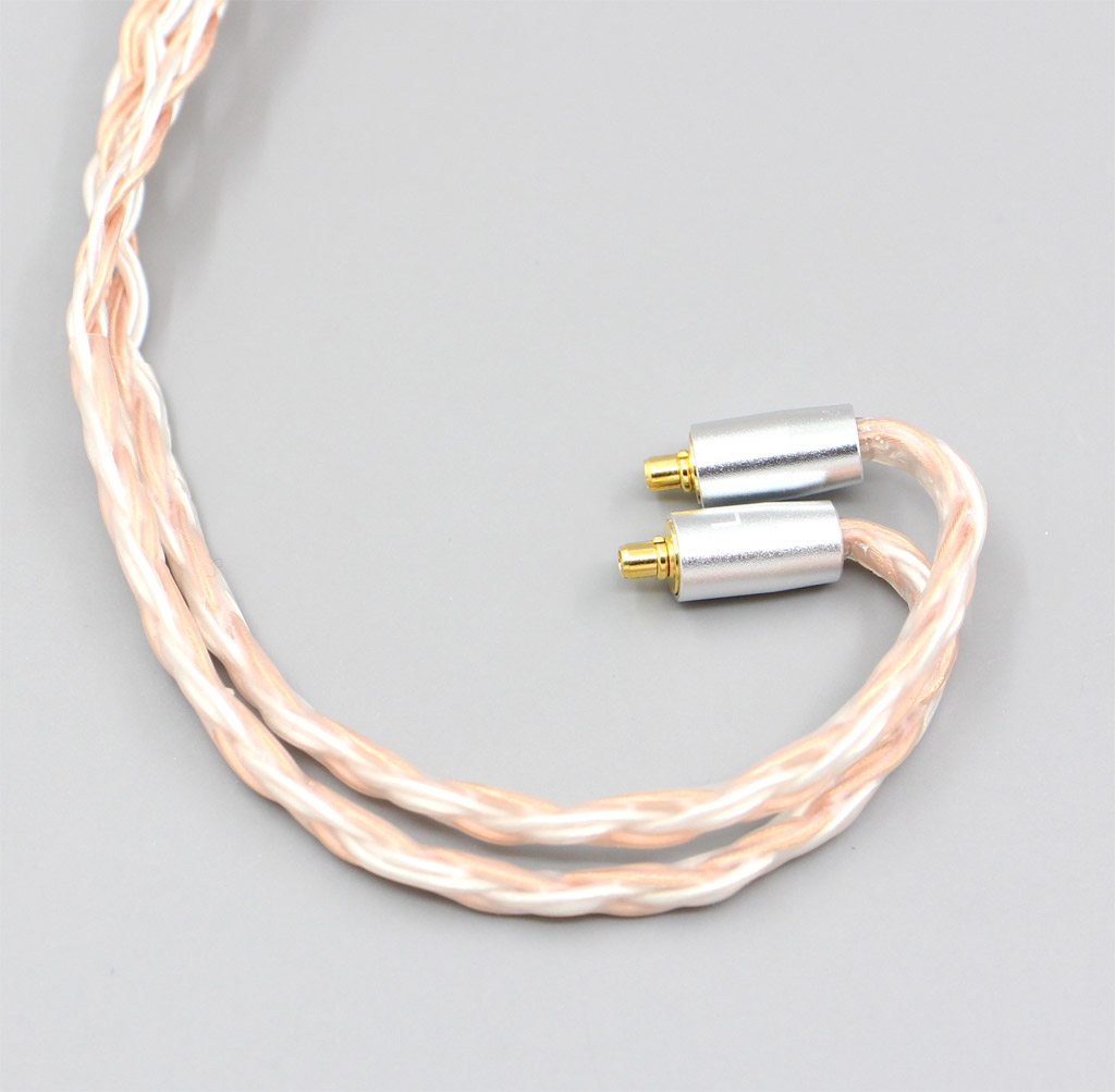 XLR 4.4mm 2.5mm 16 Core Silver Plated OCC Mixed Earphone Cable For Dunu T5 Titan 3 T3 (Increase Length MMCX)