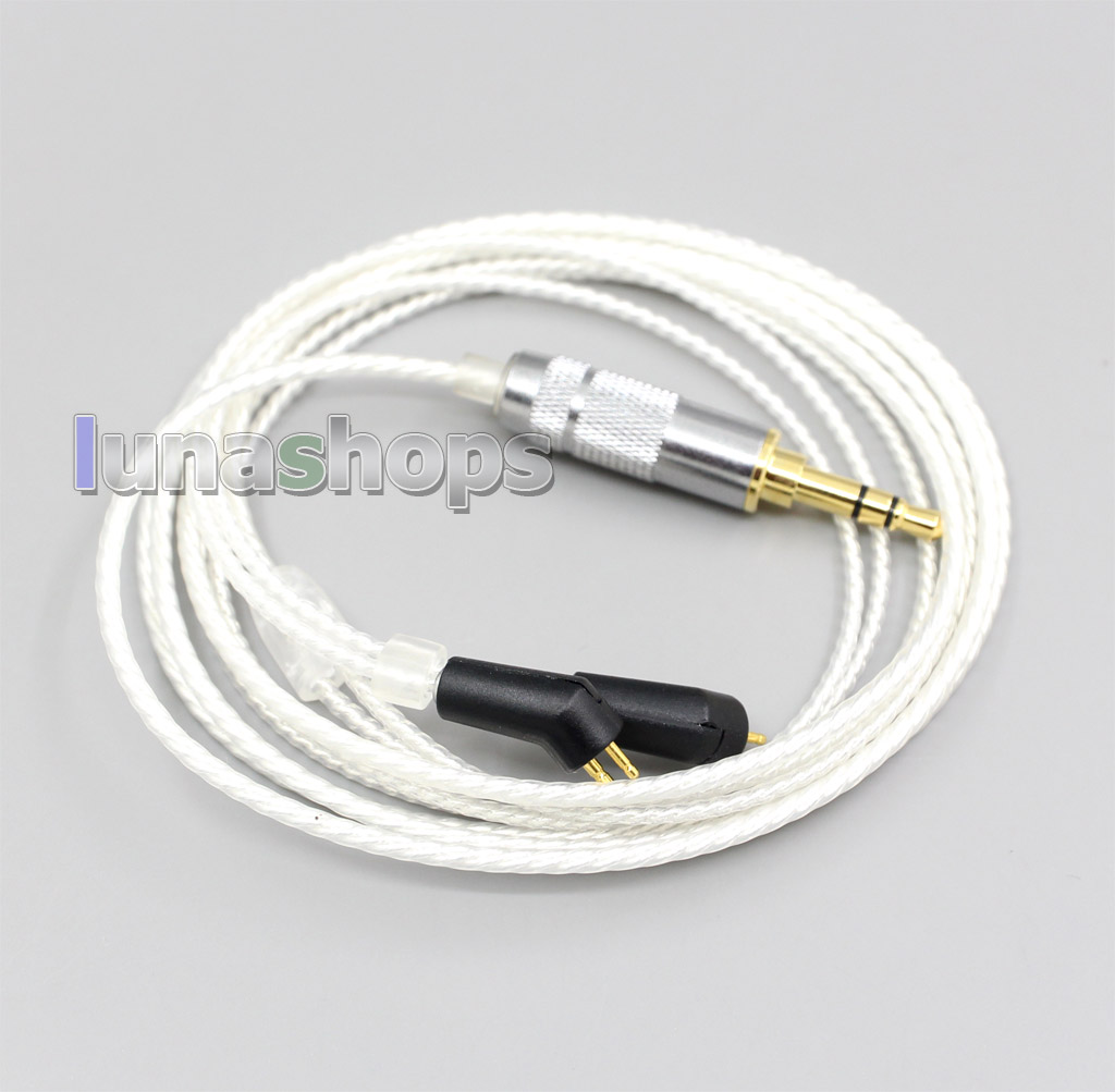 Hi-Res Silver Plated 7N OCC Earphone Cable For Etymotic ER4B ER4PT ER4S ER6I ER4 2pin