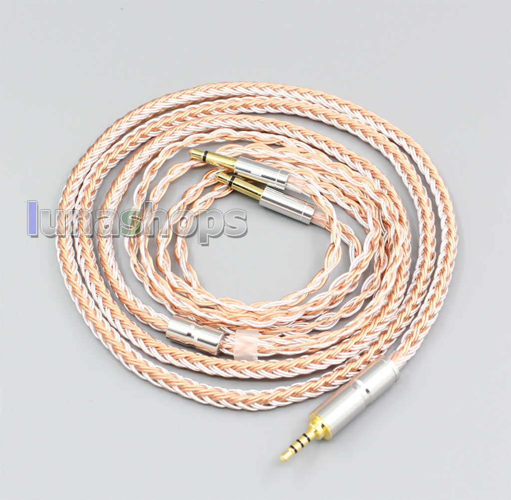 We have 3.5mm , 3.5mm balanced,2.5mm balanced,4.4mm balanced ,and XLR 4 pin plug for your selection, Please leave us message for the type you want when you order. Or else 3.5mm plug version will be shipped out.     Tips: 3.5mm 4 pole Balanced Plug (Bal) cable work on Hifiman Series Player,Qulcos qa361 Player , COWON PLENUE S Player and other players which have related ports.  MobilePhone Iphone or normal player can not work (One side will not have sound if you use the 3.5mm balanced cable on them).