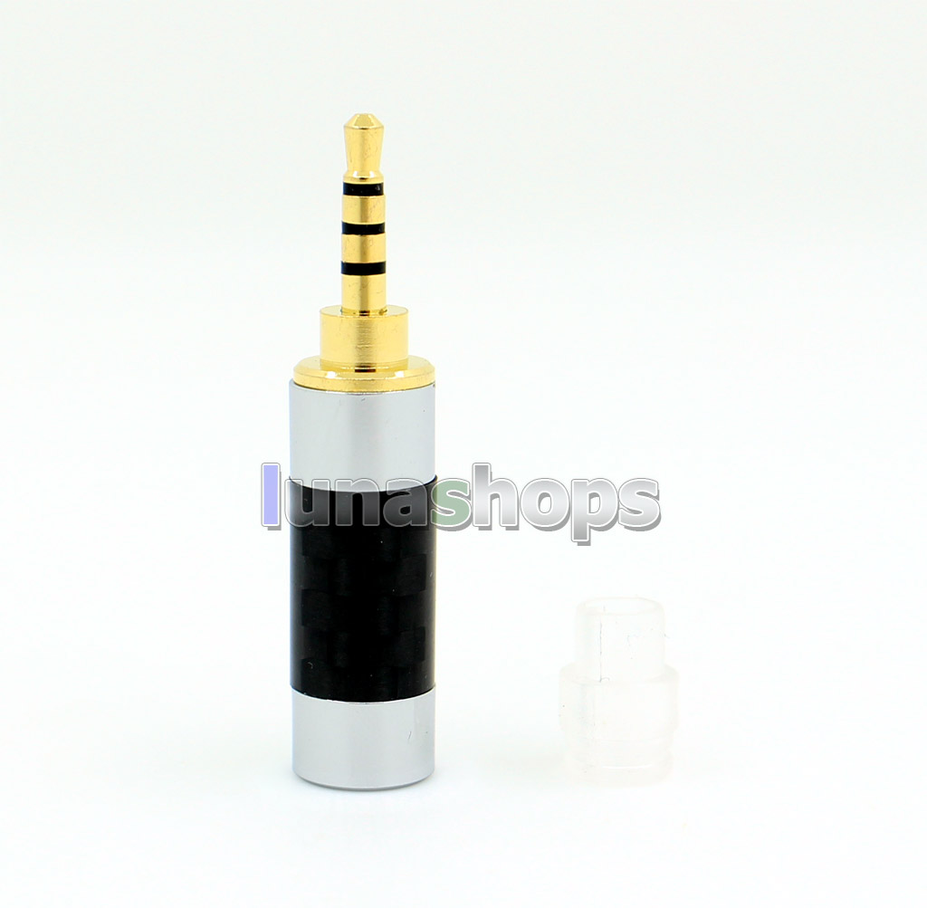 Y-Series Nonmagnetic Pure Copper Main Body 4.4mm 3.5mm 2.5mm Carbon Balanced TRRS Carbon Plug Adapter