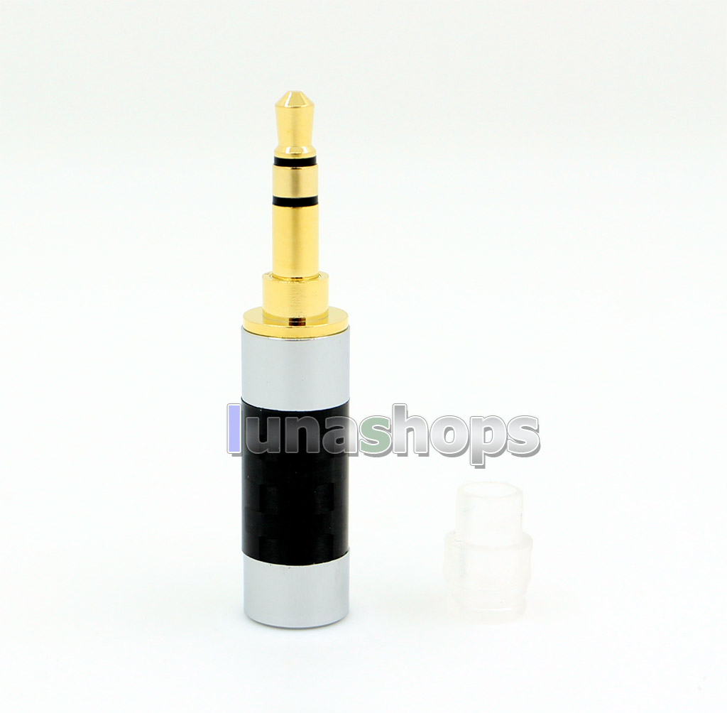 Y-Series Nonmagnetic Pure Copper Main Body 4.4mm 3.5mm 2.5mm Carbon Balanced TRRS Carbon Plug Adapter