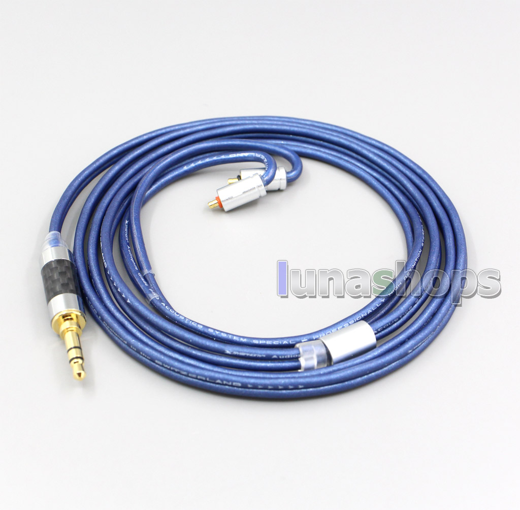 Litz High Definition 99% Pure Silver Earphone Cable For UE Live UE6Pro Lighting SUPERBAX IPX