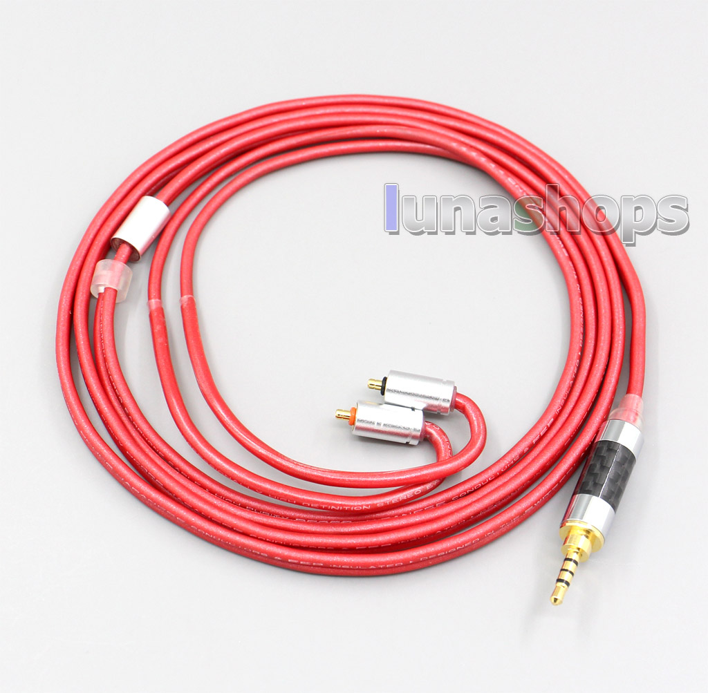 4.4mm XLR 2.5mm 3.5mm 99% Pure PCOCC Earphone Cable For UE Live UE6 Pro Lighting SUPERBAX IPX