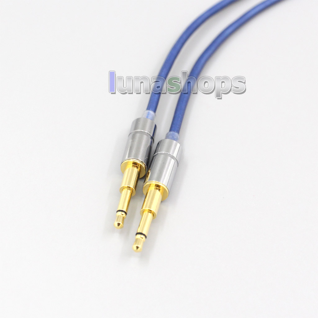 Blue 99% Pure Silver XLR 3.5mm 2.5mm 4.4mm Earphone Cable For Oppo PM-1 PM-2 Planar Magnetic