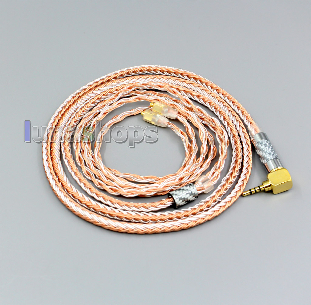 2.5mm 4pole TRRS Balanced 16 Core OCC Silver Mixed Headphone Cable For Westone W60 W50 W40 UM50 UM30 UM10