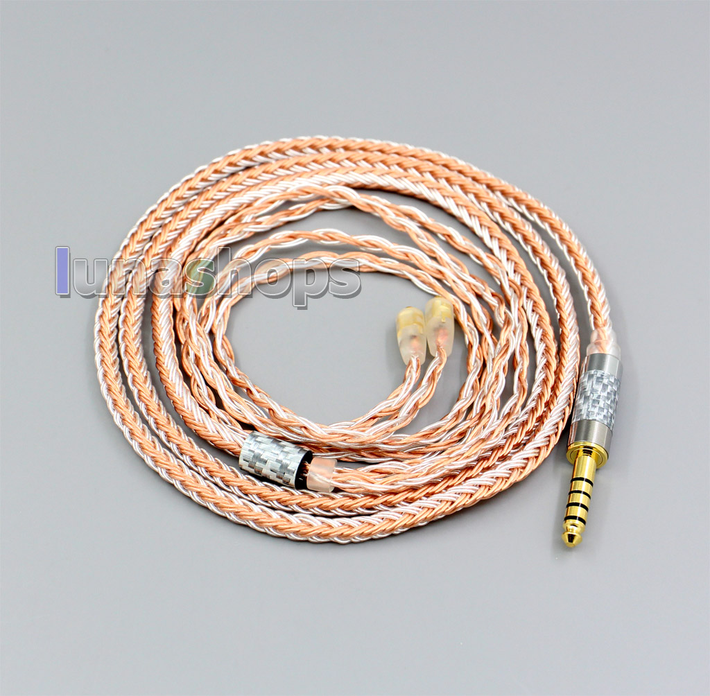 2.5mm 4pole TRRS Balanced 16 Core OCC Silver Mixed Headphone Cable For Westone W60 W50 W40 UM50 UM30 UM10