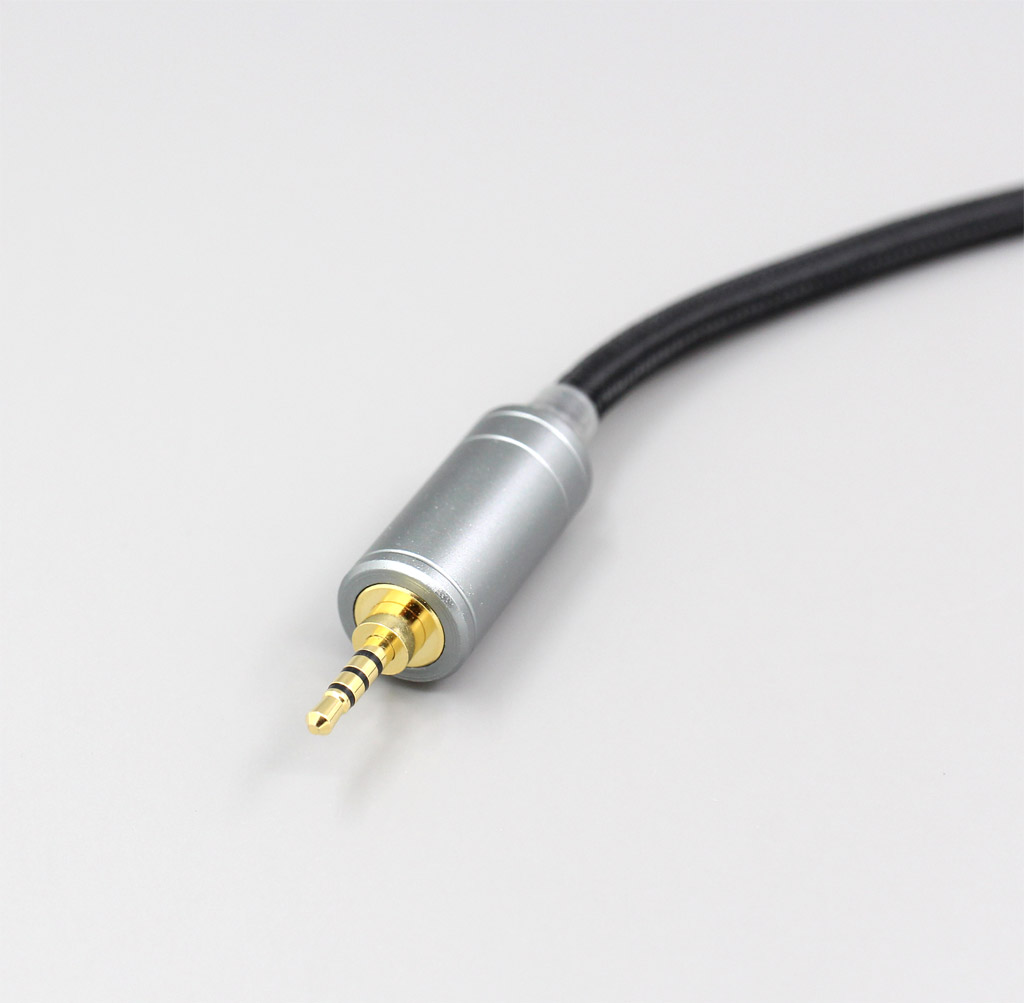 3.5mm Weave Cloth OD 5mm OCC Pure Silver Plated Headphone Cable For Focal Utopia Fidelity Circumaural