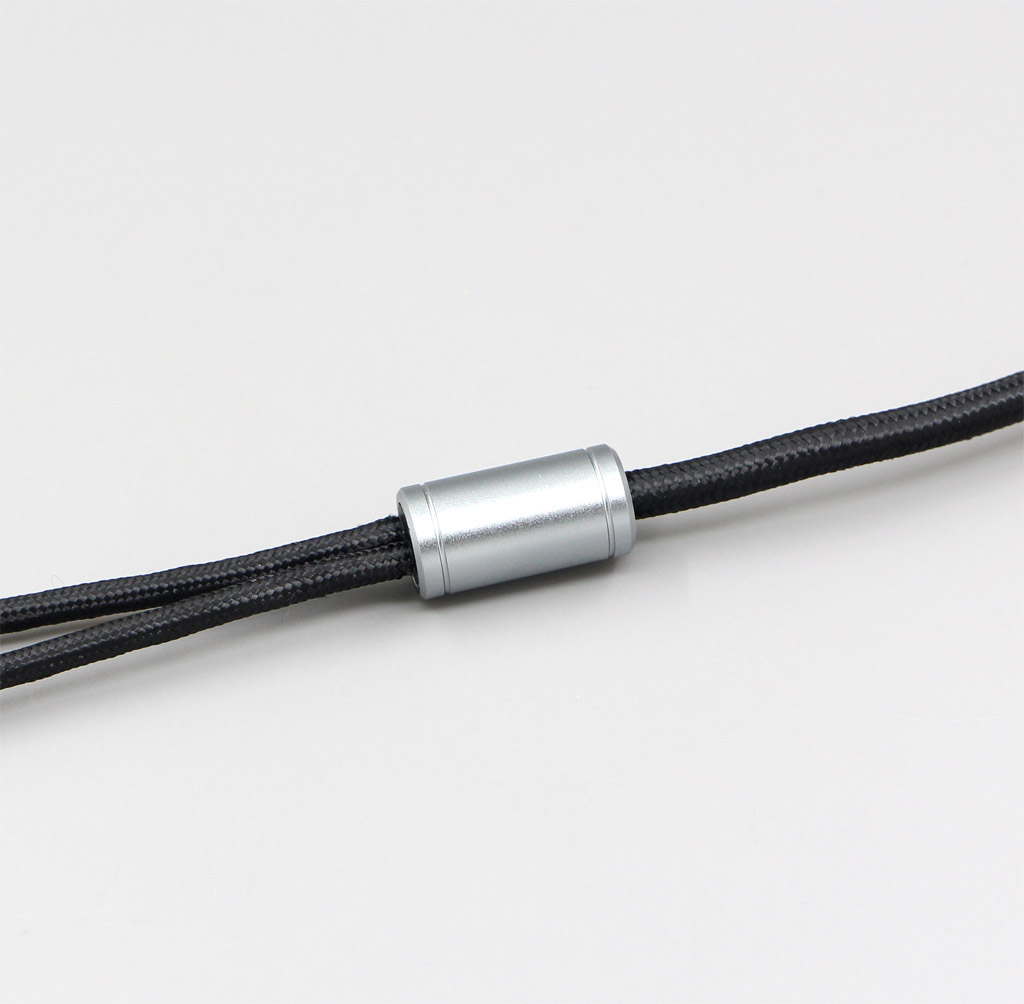 3.5mm Weave Cloth OD 5mm OCC Pure Silver Plated Headphone Cable For Focal Utopia Fidelity Circumaural