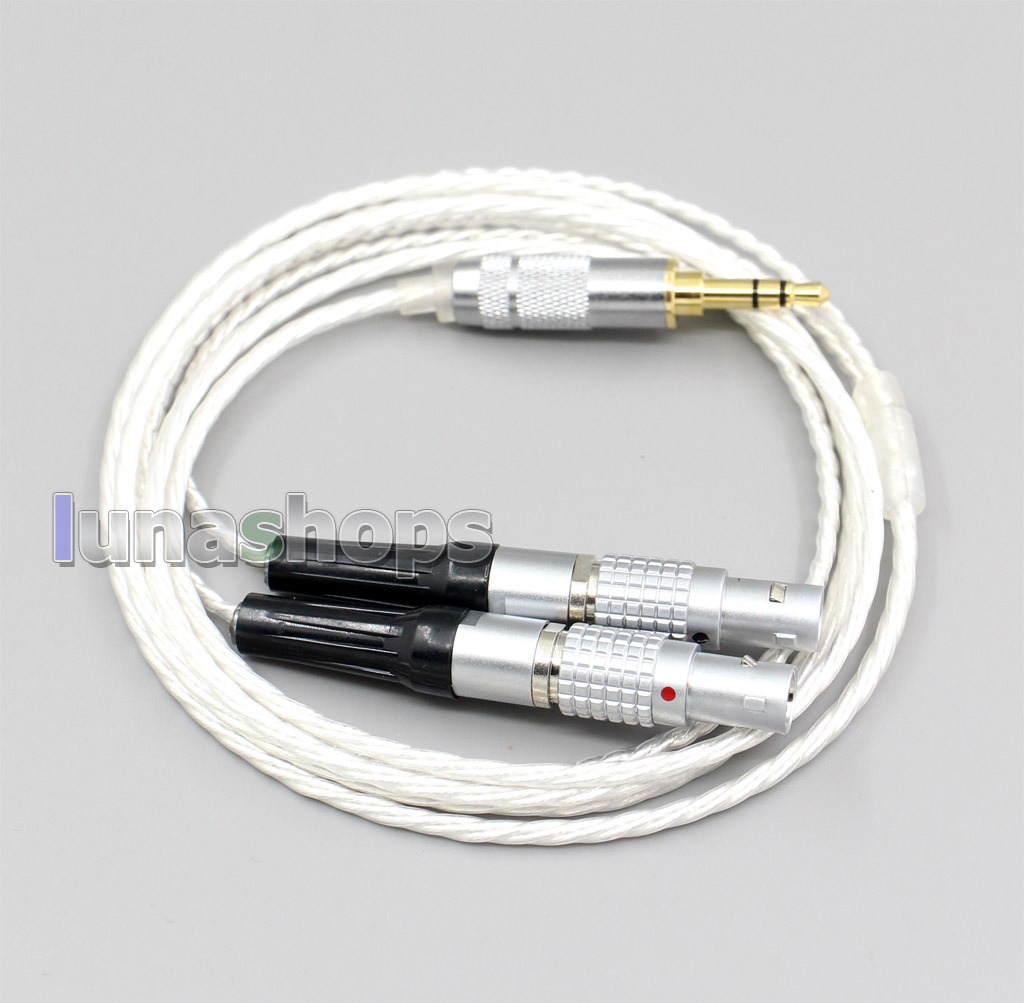 XLR 4.4mm Hi-Res Silver Plated 7N OCC Earphone Cable For Focal Utopia Fidelity Circumaural Headphone