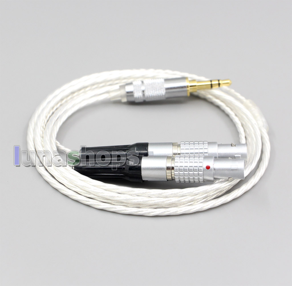 XLR 4.4mm Hi-Res Silver Plated 7N OCC Earphone Cable For Focal Utopia Fidelity Circumaural Headphone