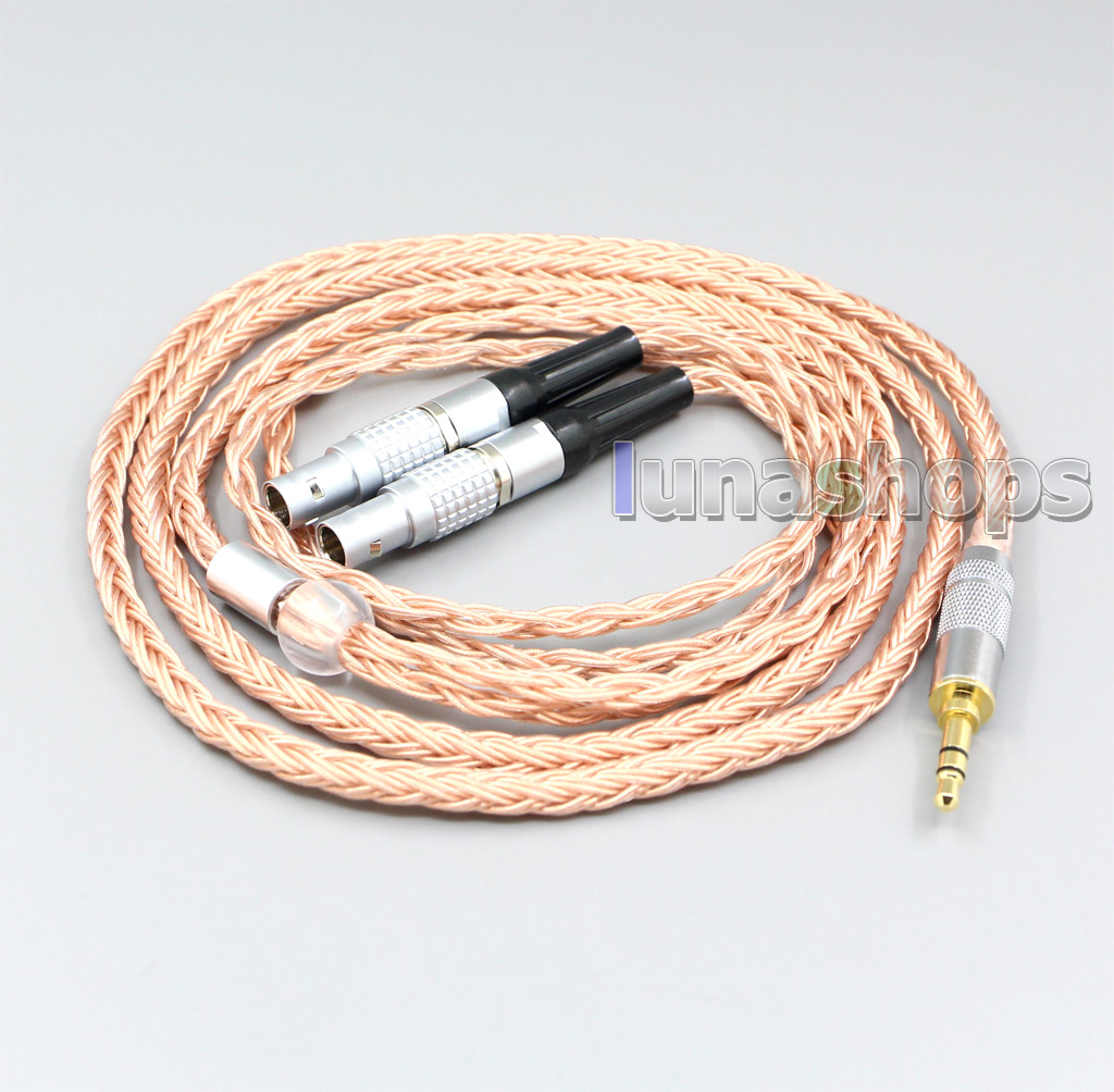 2.5mm 3.5mm XLR Balanced 16 Core 99% 7N  OCC Earphone Cable For Focal Utopia Fidelity Circumaural Headphone