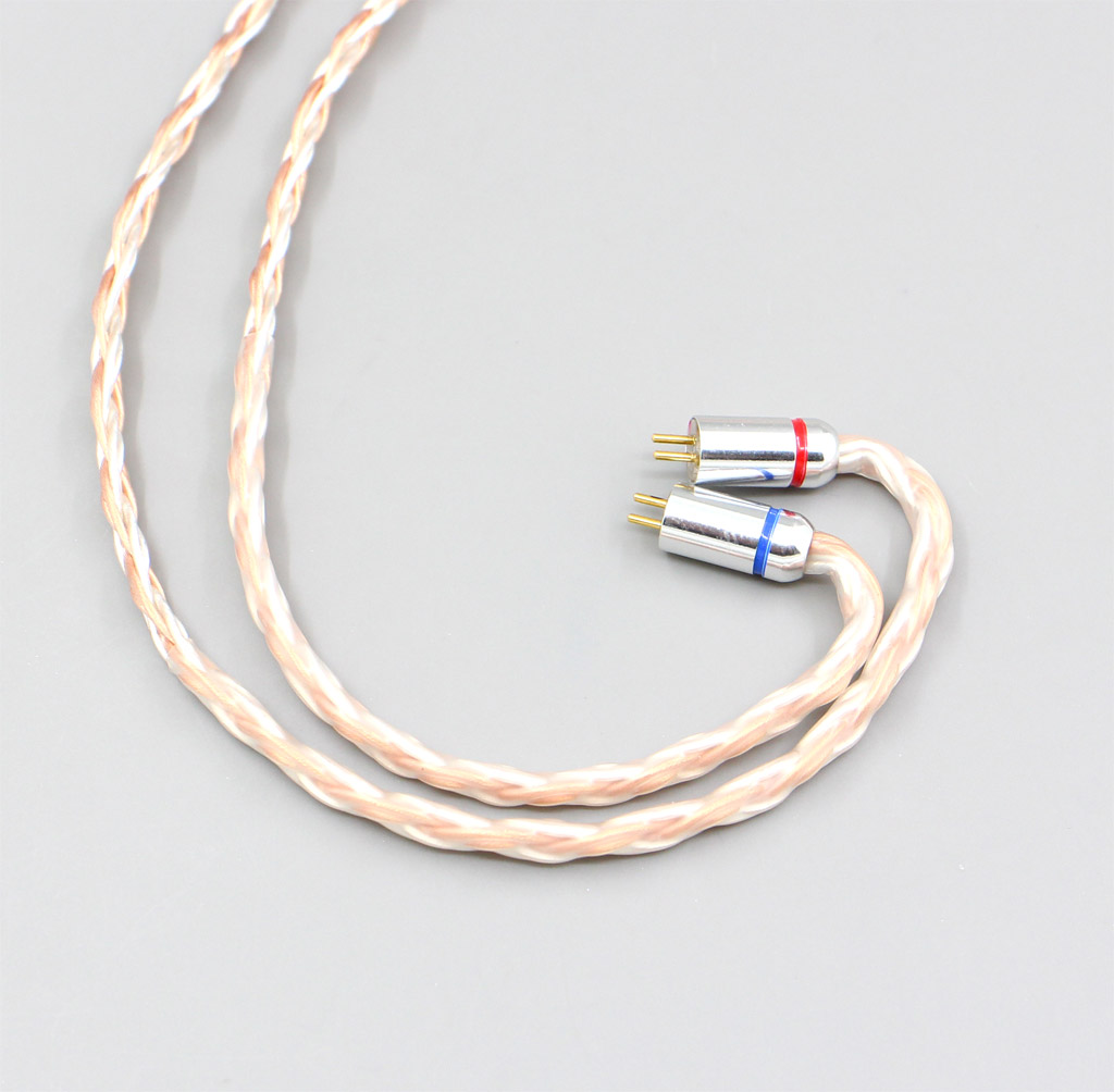 16 Core Silver Plated OCC Mixed Earphone Cable For 0.78mm 0.77mm BA Custom Westone W4r UM3X UM3RC JH13 Flat Step