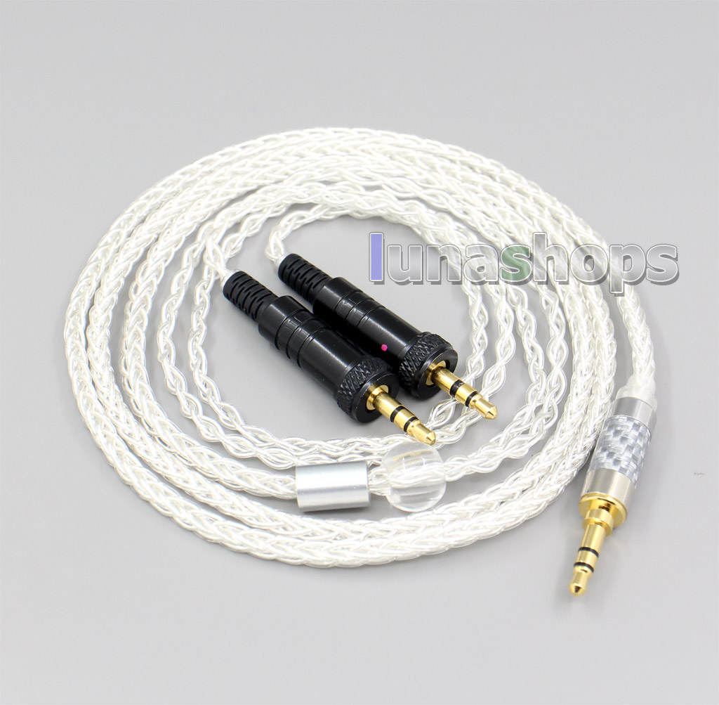 2.5mm 4.4mm XLR 8 Core Silver Plated OCC Earphone Cable For Sony MDR-Z1R MDR-Z7 MDR-Z7M2 With Screw To Fix