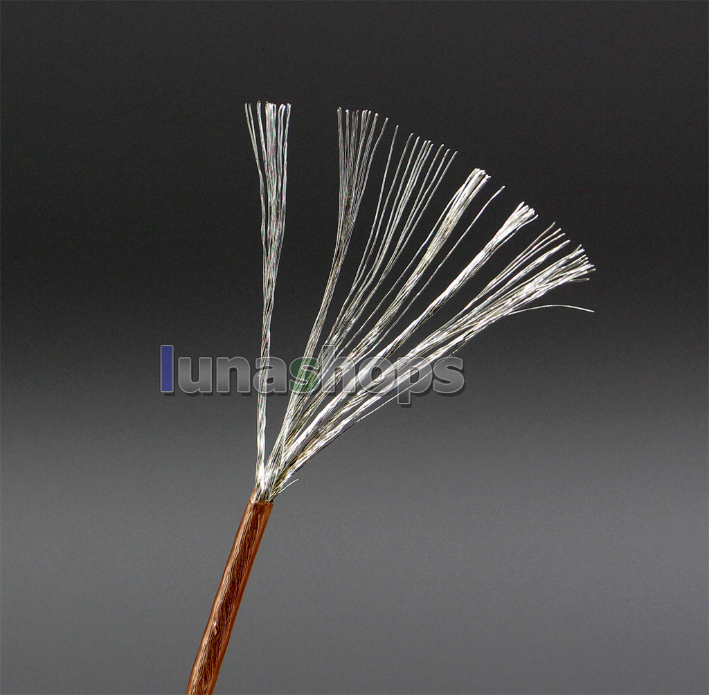 200m 7 Cores OCC Silver Plated (6*14+1*16) 100*0.05mm OD0.8mm High Conductivity Low Impedance headphone Bulk Wire