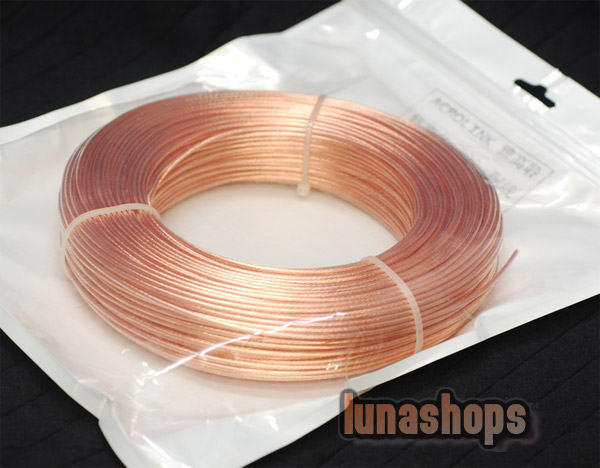 1m Outside Dia:1.5mm 19Pins*0.32mm Acrolink OCC Signal   Wire Cable  For DIY Hifi 99.99999% Pure Copper