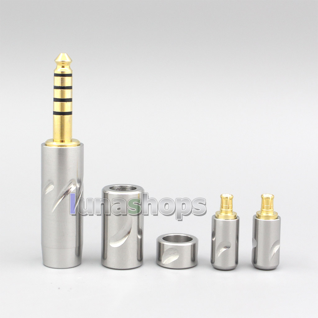High Quality Stainless Steel 3.5mm 2.5mm 4.4mm + Splitter + Slider + A2DC Pins Kits Male Custom DIY Adapter Plugs