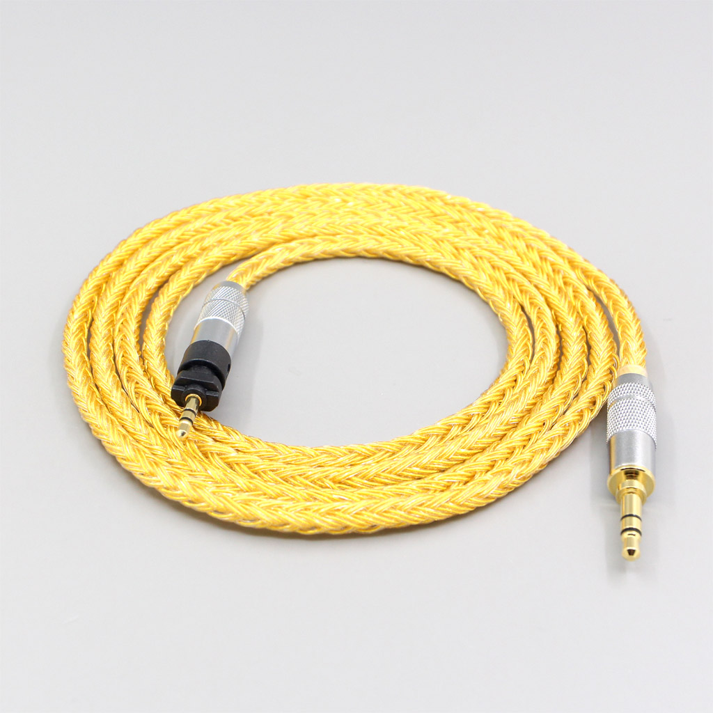 16 Core OCC Gold Plated Earphone Headphone Cable For Shure SRH840 SRH940 SRH440 SRH750DJ Philips SHP9000 SHP8900