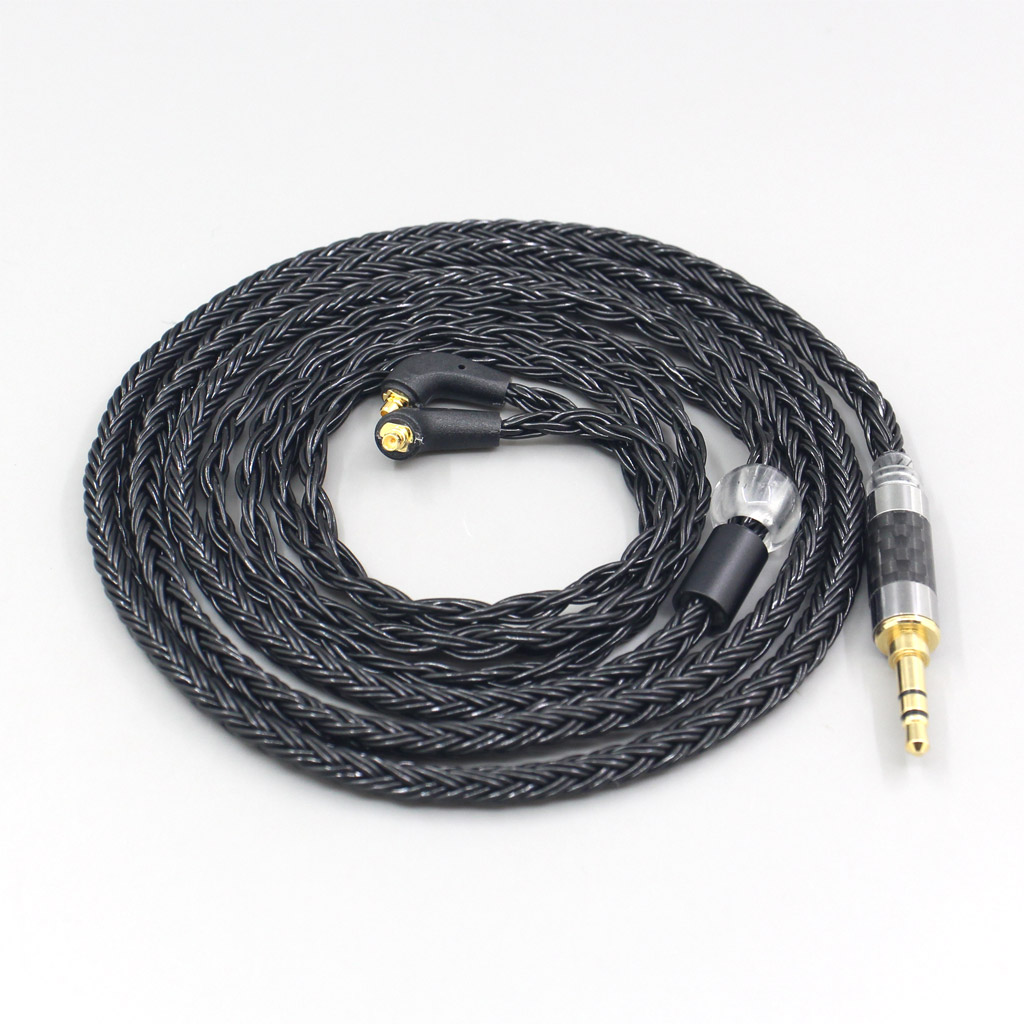 16 Core 7N OCC Black Braided Earphone Cable For Etymotic ER4SR ER4XR ER3XR ER3SE ER2XR ER2SE