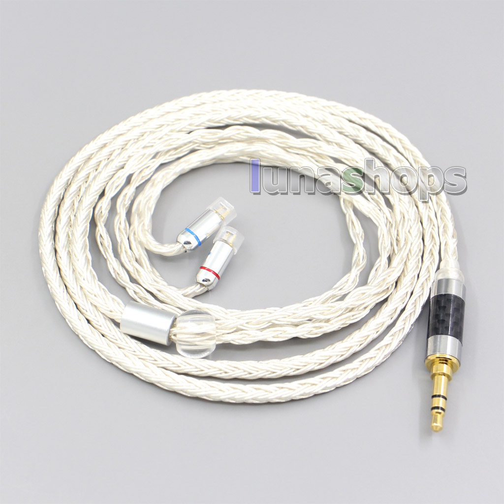 16 Core OCC Silver Plated Headphone Earphone Cable For Sennheiser IE8 IE8i IE80 IE80s Metal Pin