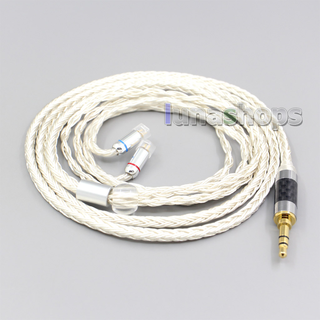 16 Core OCC Silver Plated Headphone Earphone Cable For Sennheiser IE8 IE8i IE80 IE80s Metal Pin