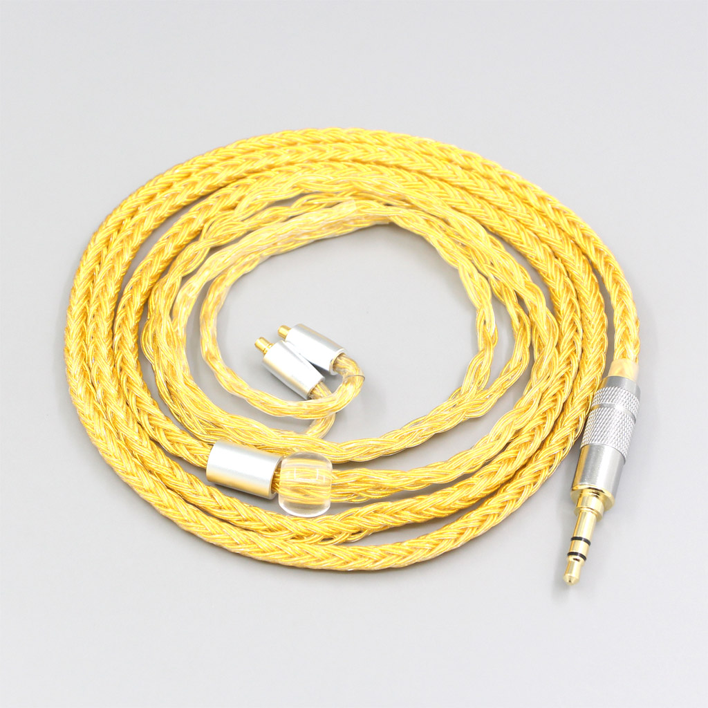 16 Core OCC Gold Plated Braided Earphone Cable For Dunu T5 Titan 3 T3 (Increase Length MMCX)