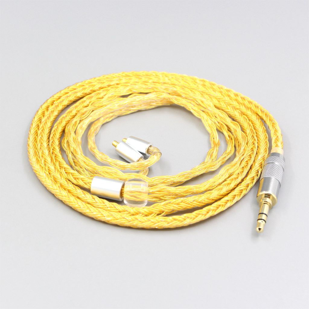 16 Core OCC Gold Plated Braided Earphone Cable For Dunu T5 Titan 3 T3 (Increase Length MMCX)