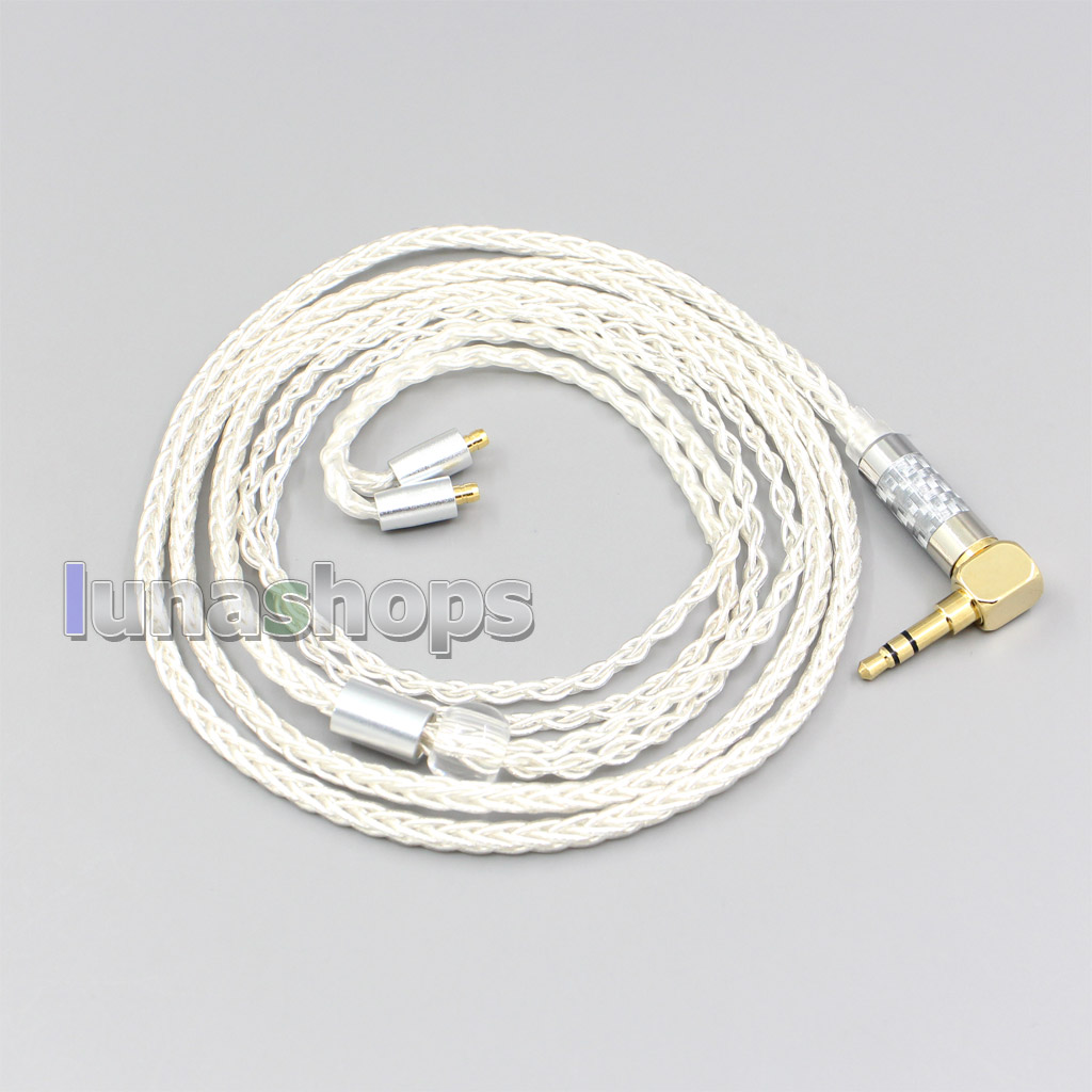 2.5mm 4.4mm XLR 8 Core Silver Plated  Earphone Cable For Acoustune HS 1695Ti 1655CU 1695Ti 1670SS