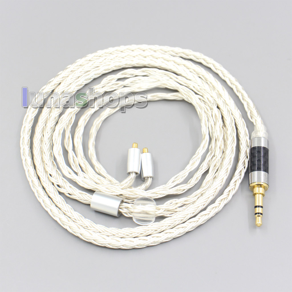 16 Core OCC Silver Plated Headphone Earphone Cable For Dunu T5 Titan 3 T3 (Increase Length MMCX)