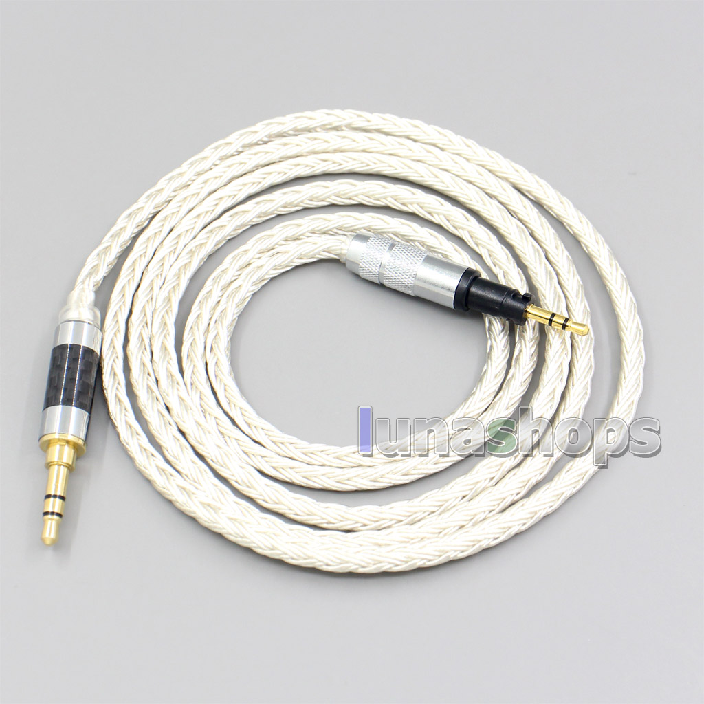 16 Core OCC Silver Plated Headphone Earphone Cable For Sennheiser Momentum 1.0 2.0 On-Ear Headphone Headset