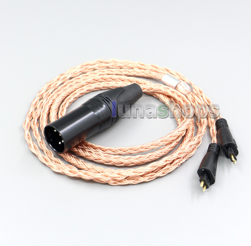 XLR 3 4 Pole 6.5mm 16 Core 99% 7N OCC Headphone Cable For FOSTEX TH900 MKII MK2 TH-909 TR-X00 TH-600