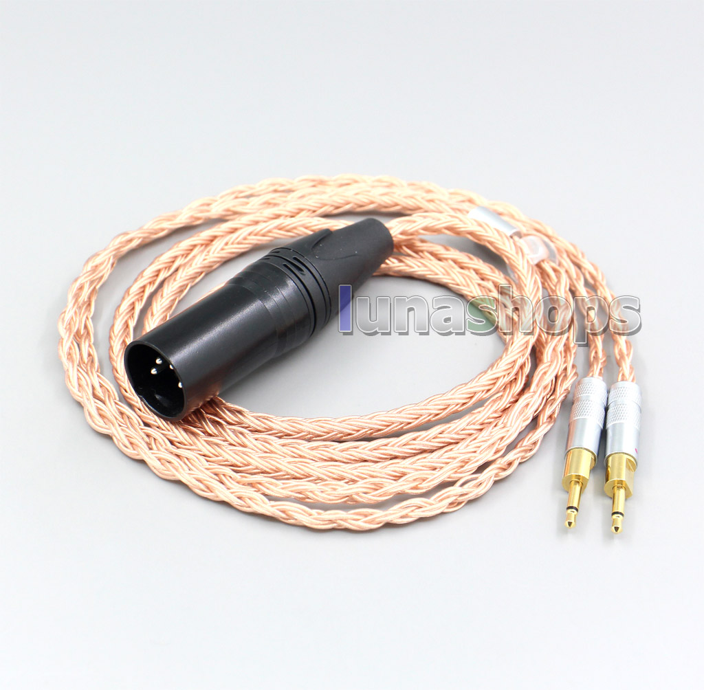 XLR 3 4 Pole 6.5mm 16 Core 99% 7N OCC Headphone Cable For Sennheiser HD700 Earphone