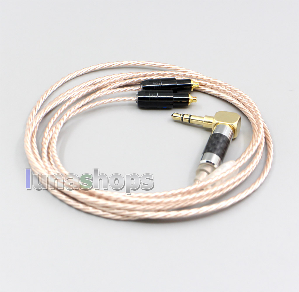 Hi-Res Brown XLR 3.5mm 2.5mm 4.4mm Earphone Cable For Shure SRH1540 SRH1840 SRH1440