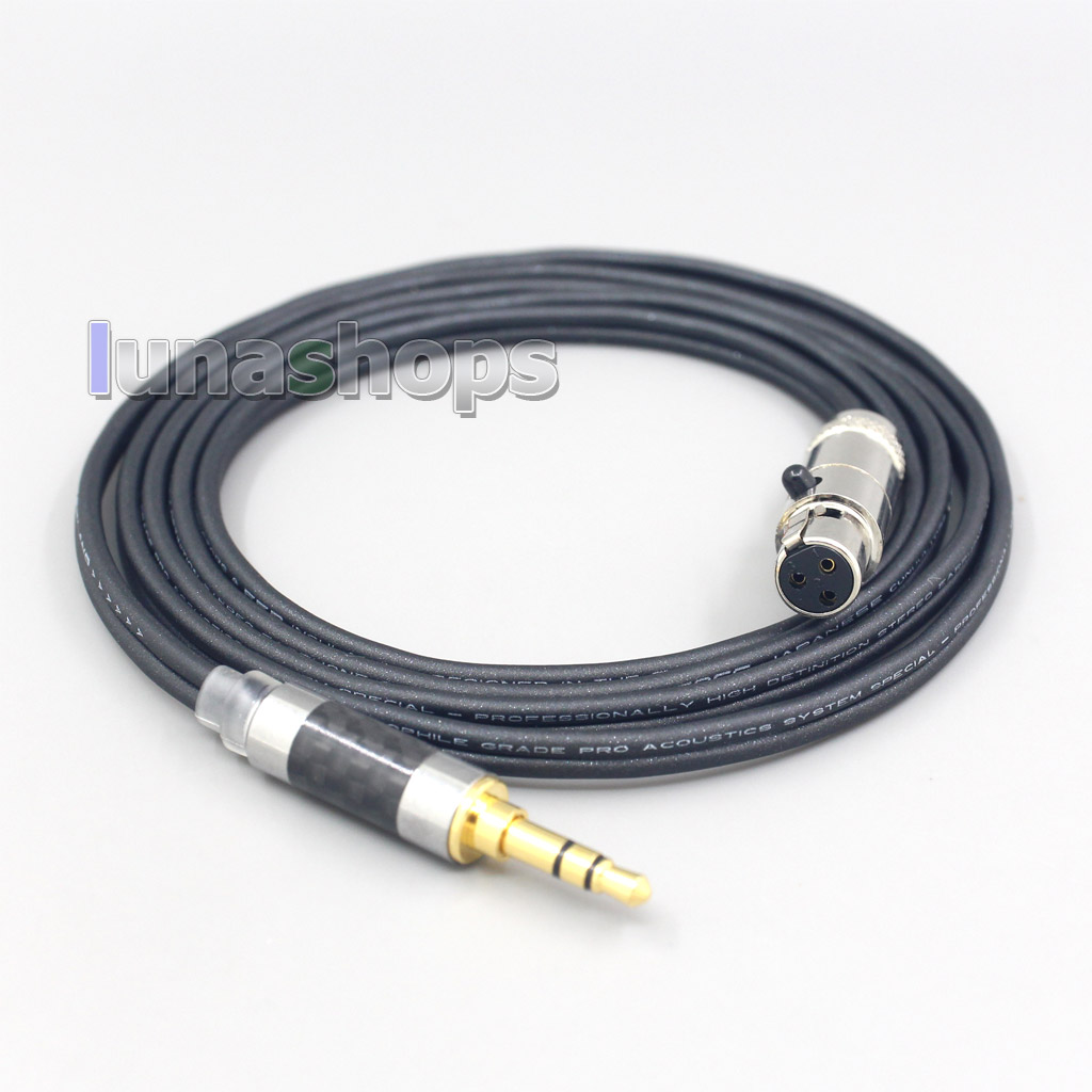 4.4mm XLR Black 99% Pure PCOCC Earphone Cable For AKG Q701 K702 K271 K272 K240 K141 K712 K181 K267 K712 Headphone