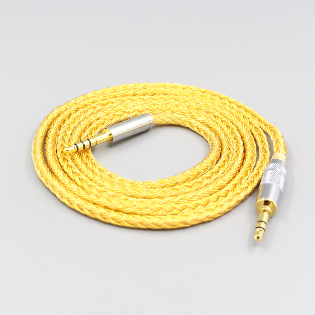 16 Core OCC Gold Plated Earphone Headphone Cable For Denon AH-mm400 AH-mm300 AH-mm200 Beats solo2 solo3 SHP9500