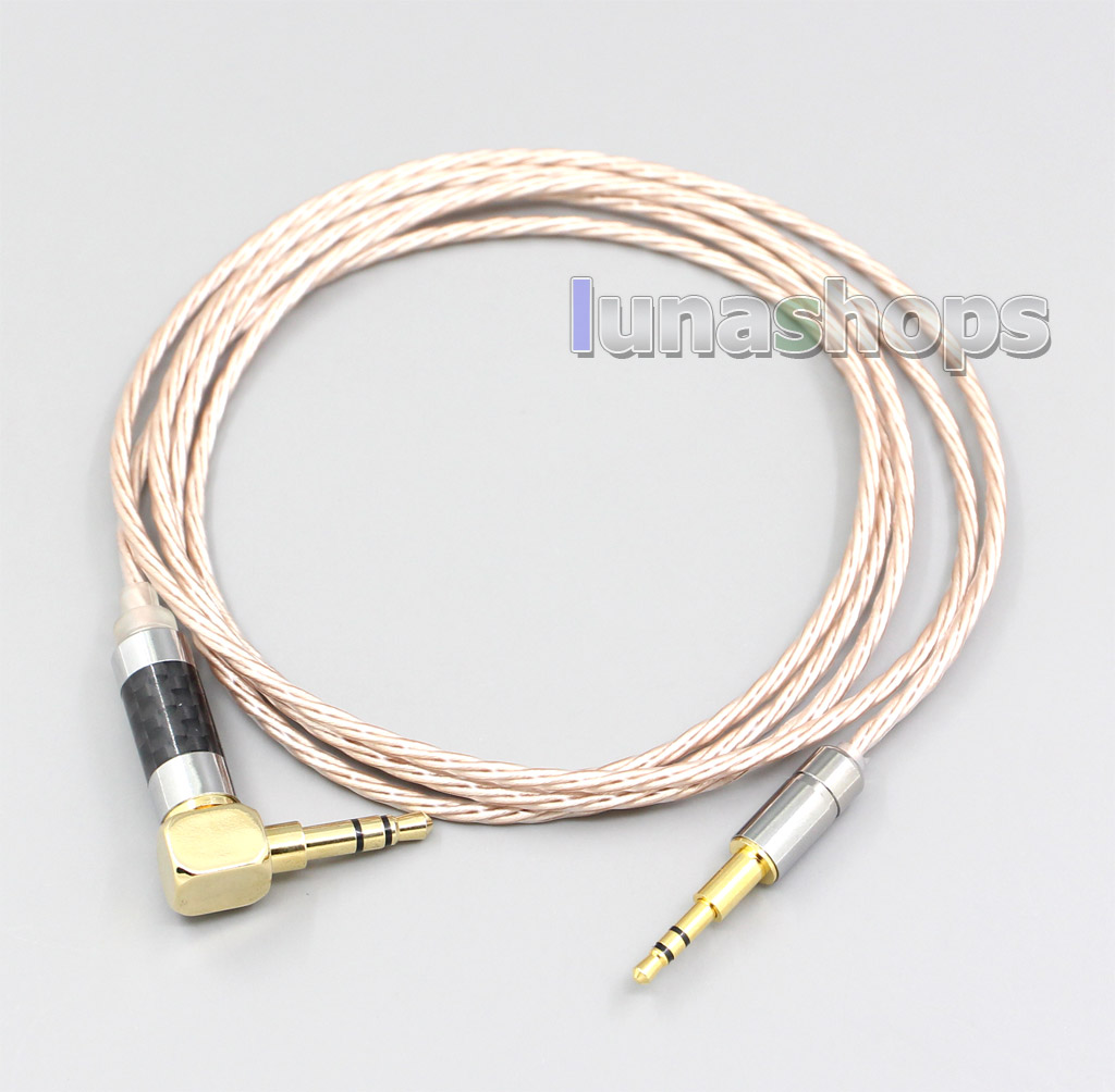 Hi-Res Brown XLR 3.5mm 2.5mm 4.4mm Earphone Cable For Creative live2 Aurvana Sennheiser PXC480 PXC550 mm450 mm550