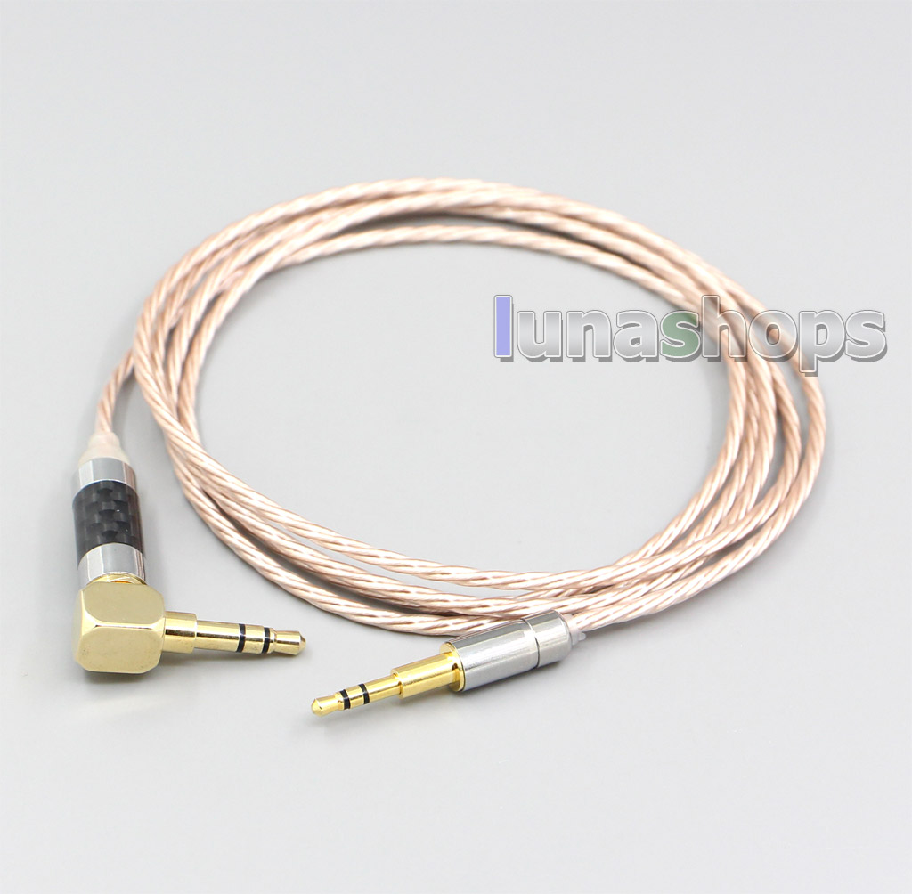 Hi-Res Brown XLR 3.5mm 2.5mm 4.4mm Earphone Cable For Creative live2 Aurvana Sennheiser PXC480 PXC550 mm450 mm550
