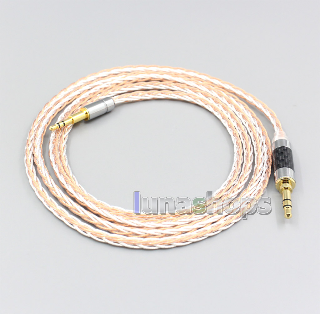 XLR 6.5mm 4.4mm 2.5mm 800 Wires Silver + OCC Headphone Cable For Creative live2 Aurvana Sennheiser PXC480 PXC550 mm450 mm550