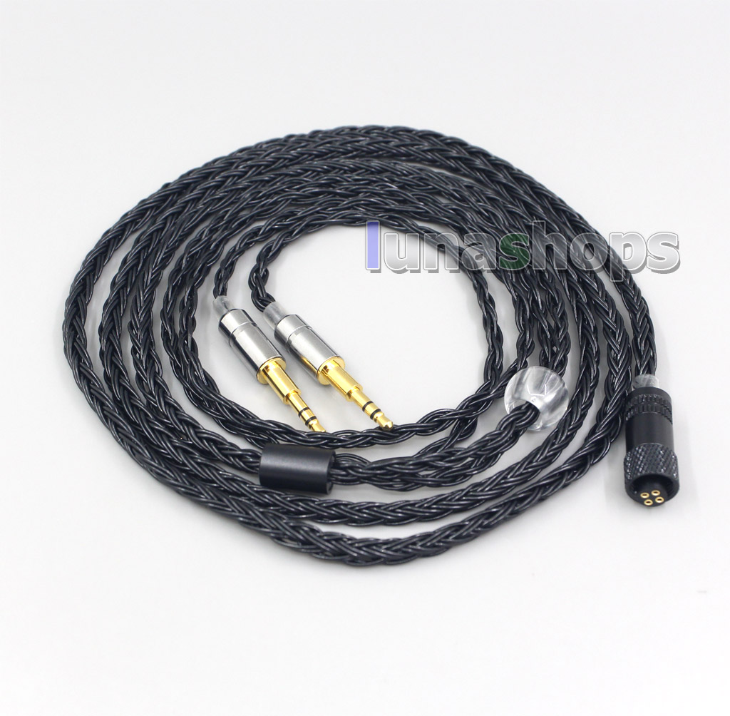 16 Core Black OCC Awesome All In 1 Plug Earphone Cable For Oppo PM-1 PM-2 Planar Magnetic Headphone